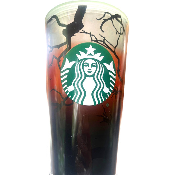 Starbucks RAVEN'S PERCH 2022 Halloween 16 oz Cold Cup *Glow in the Dark* - Picture 10 of 13